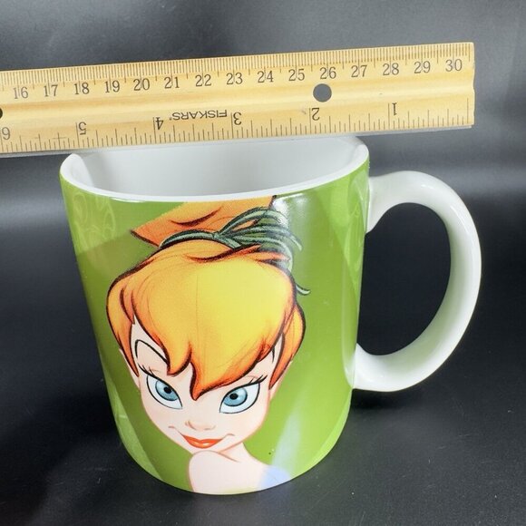 Disney Store Tinkerbell Large Coffee Mug Cup Ceramic Made In Thailand VTG - Picture 3 of 11